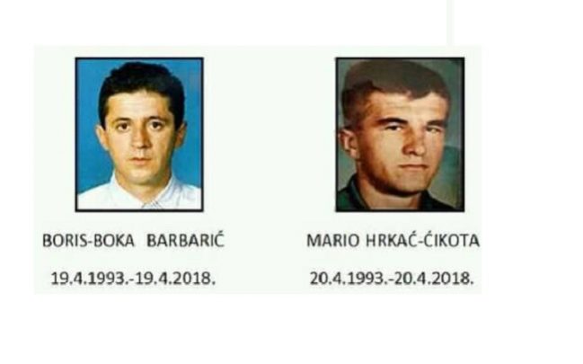 Vrele uspomene na dane 19 I 20. 04.1993. kad su život na oltar Domovine položili najveći sinovi Širokog Brijega