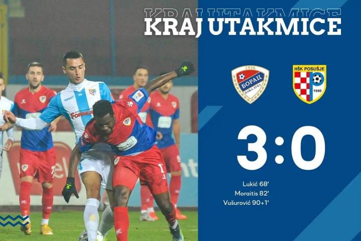 Borac uvjerljivo do pobjede nad Posušjem