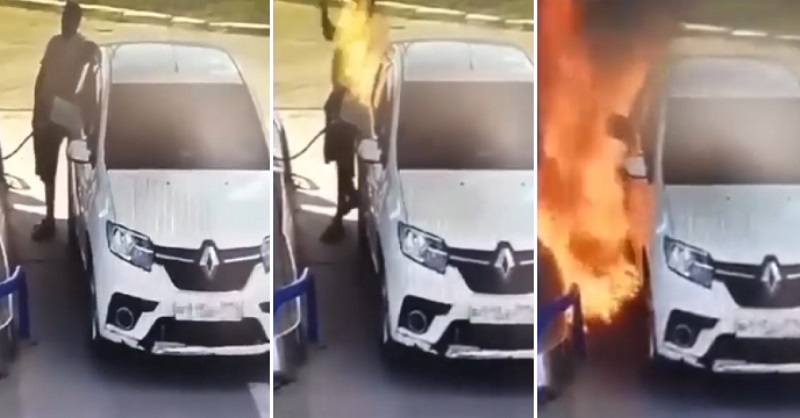 VIDEO: Pametnjaković za vrijeme točenja goriva u vozilo zapalio cigaretu