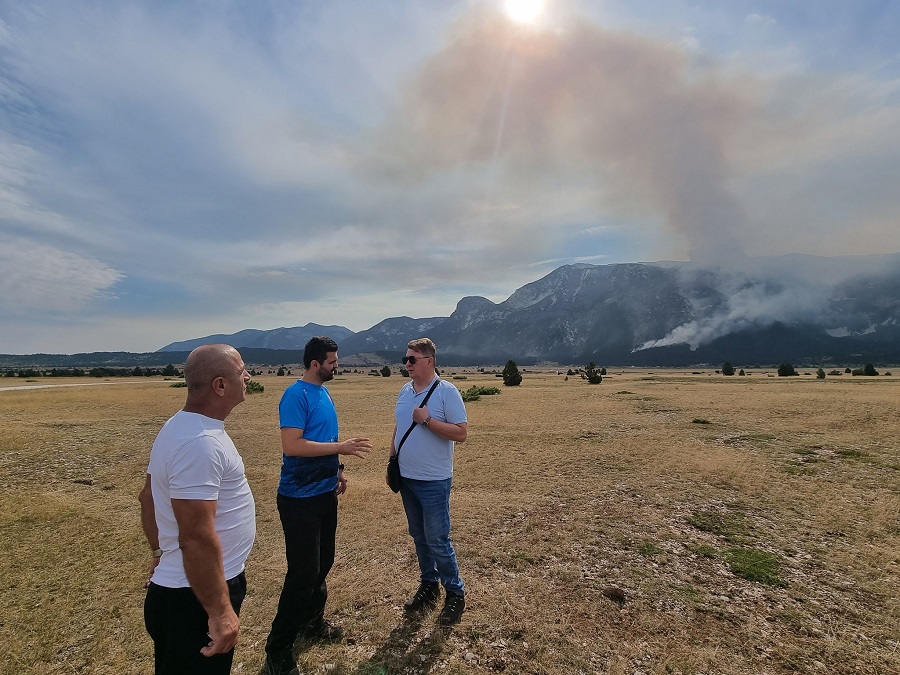 Nakon prozivki preko medija i 8 dana požara, Predsjednik Vlade ŽZH jutro proveo na Blidinju
