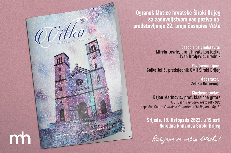 Poziv na predstavljanje 22. broja časopisa Vitko