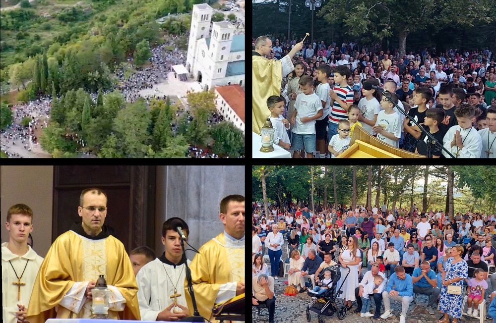VIDEO: Prva večer Devetnica Velikoj Gospi u Širokom Brijegu i Blagoslov djece i mladih