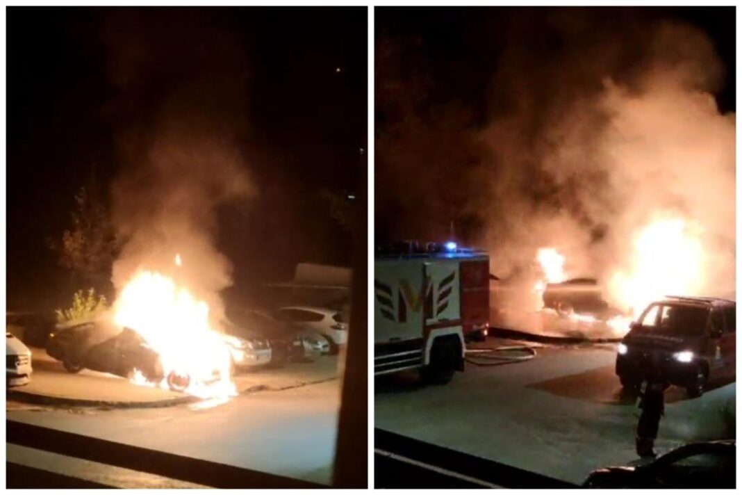 VIDEO: Pod okriljem noći nečiji BMW gorio u Širokom Brijegu