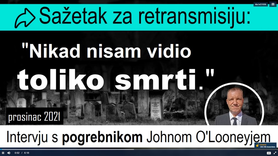 VIDEO: Šokantno svjedočenje pogrebnika o masovnim umiranjima cijepljenih osoba od ugruška
