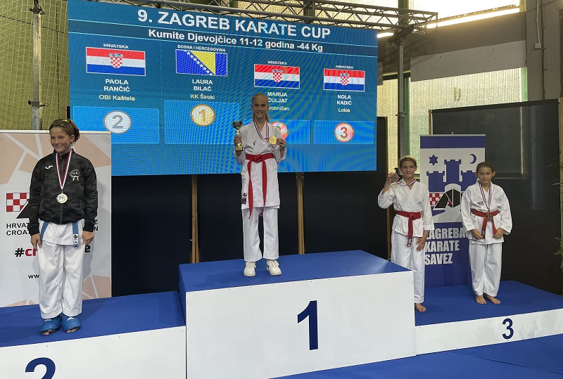 Karate klub “ŠIROKI” odlično je otvorio sezonu – 4 medalje u Zagrebu