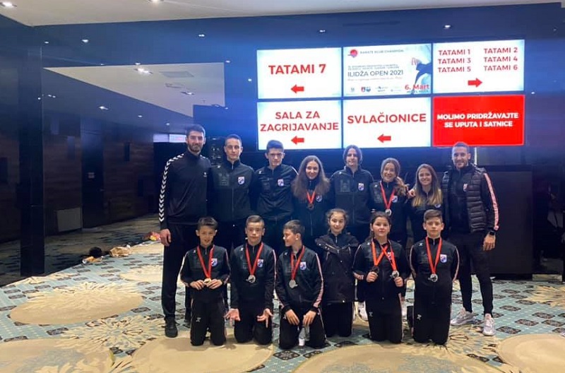 Karate klub Široki Brijeg na turniru “Ilidža open 2021” osvojio 11 medalja