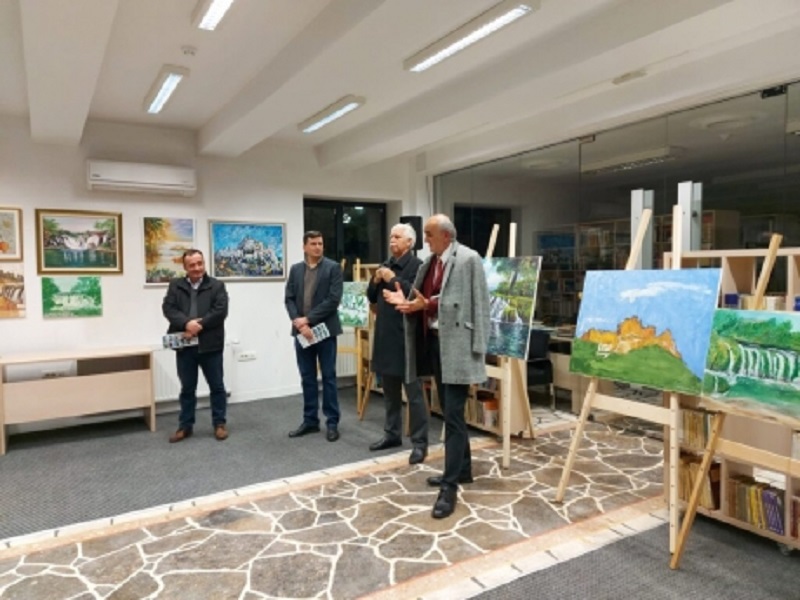 U Narodnoj knjižnici Široki Brijeg svečano otvorena skupna izložba slika s Eko likovne kolonije Ljubuški