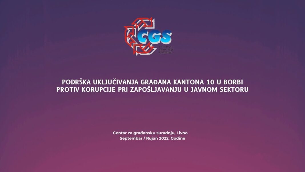 VIDEO: Podrška uključivanju građana HBŽ-a u borbu protiv korupcije pri zapošljavanju u javnom sektoru