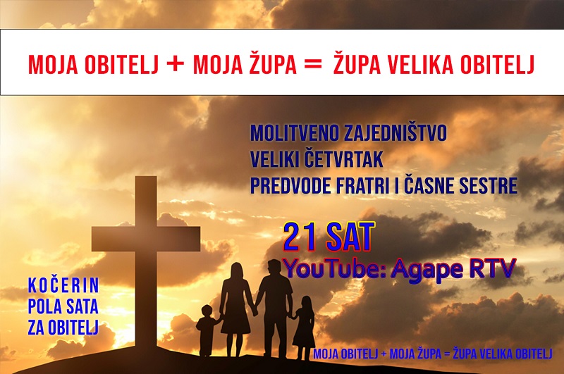 Župa Kočerin na Veliki Četvrtak organizira molitveno zajedništvo svih obitelji