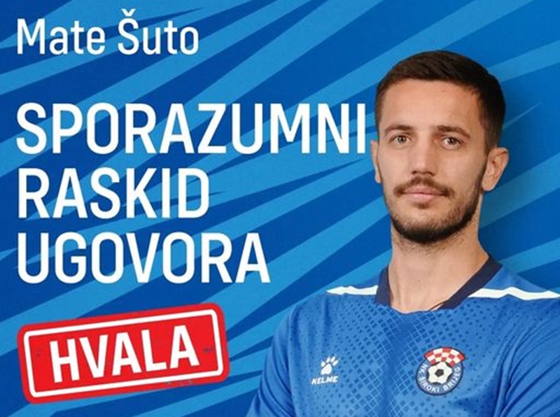 Mate Šuto više nije u redovima obrane Širokog Brijega