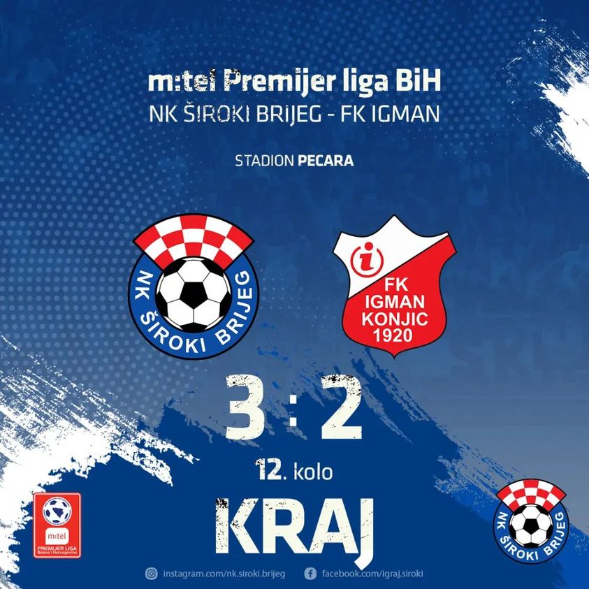 Pobjeda Širokog Brijega protiv Igmana na Pecari