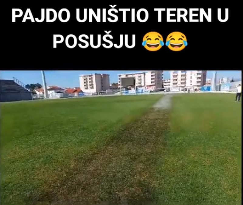 VIDEO: Pajdo izoro nogometni travnjak stadiona HŠK Posušje