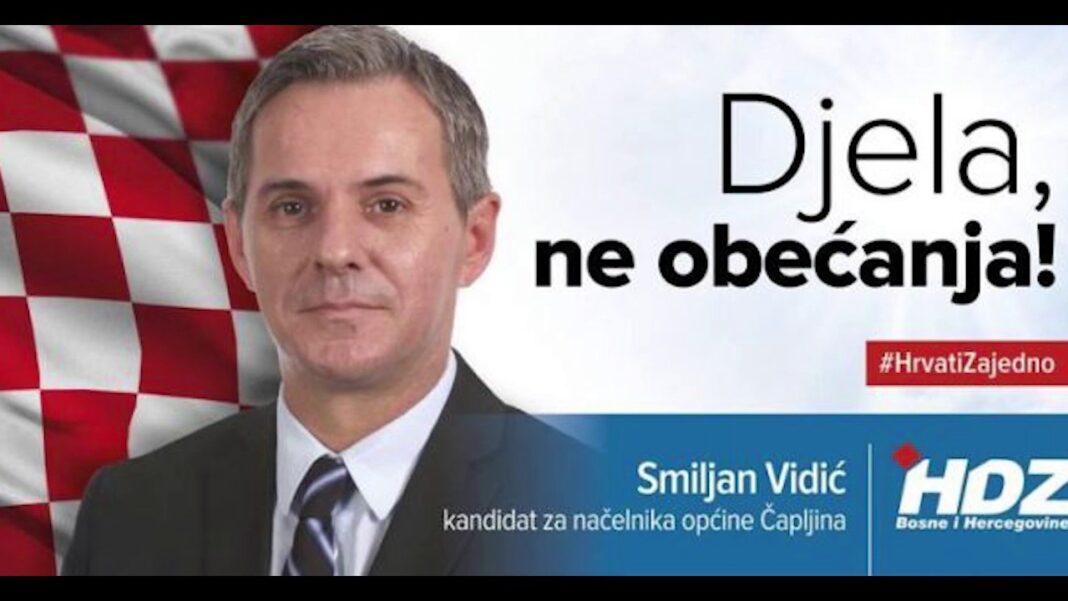 Počinje suđenje bivšem gradonačelniku Čapljine Smiljanu Vidiću za korupciju