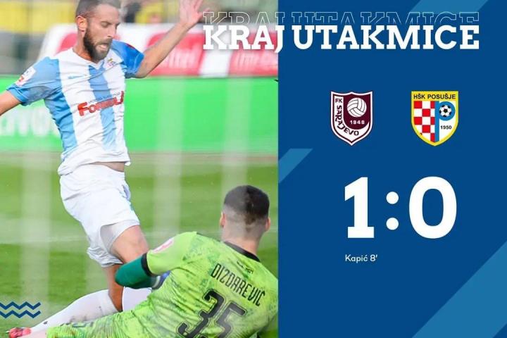Sarajevo jedim zgoditkom do pobjedom nad ekipom iz Posušja