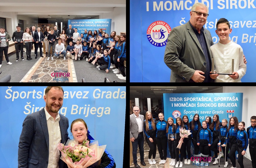 VIDEO/FOTO: Proglašeni najuspješniji sportaši Grada Širokoga Brijega za 2023. godinu.