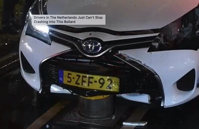 Na trak za autobuse instalirali su stupić koji se automatski podiže i uništava automobile