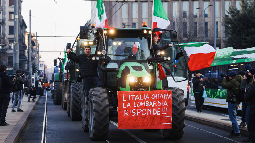 Širi se velika pobuna seljaka u Europi. Konvoji traktora idu na Rim. Krave napokon šetaju po Milanu….