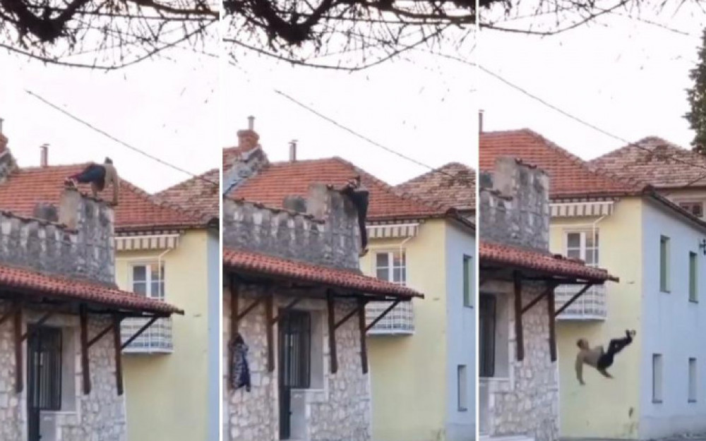 Popeo se na zid kuće kako bi radio sklekove pa pao