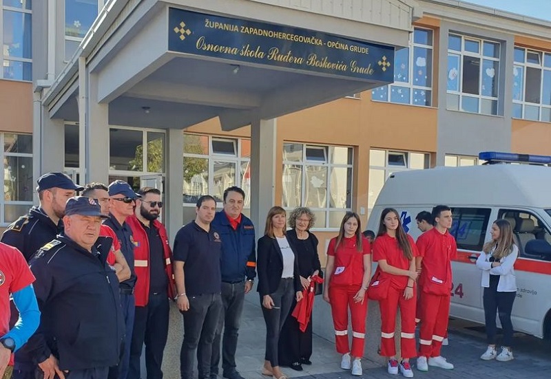 Edukacija učenika osnovnih škola iz područja zaštite i spašavanja u ŽZH započela u Grudama