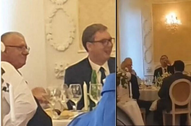VIDEO: Vučić na svadbi Šešeljevog sina nazdravlja uz pjesmu o četničkom vojvodi