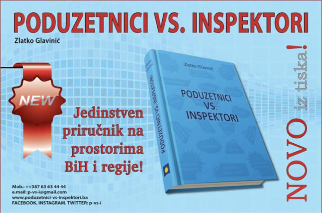 NAJAVA: Predstavljanje knjige PODUZETNICI VS. INSPEKTORI autora Zlatka Glavinića