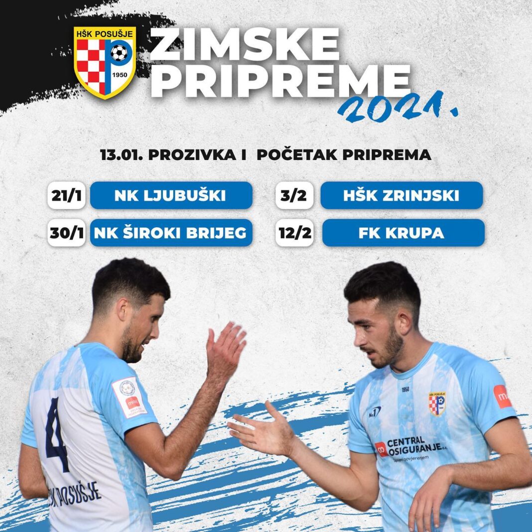 HŠK Posušje za 13.siječnja zakazao prozivku i najavio šest pripremnih utakmica