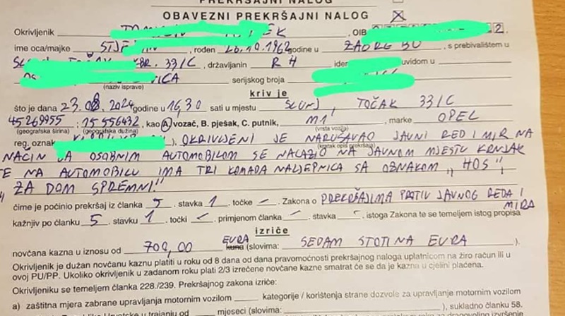 Policija ukinula kaznu za ZDS naljepnice nakon javnog prozivanja