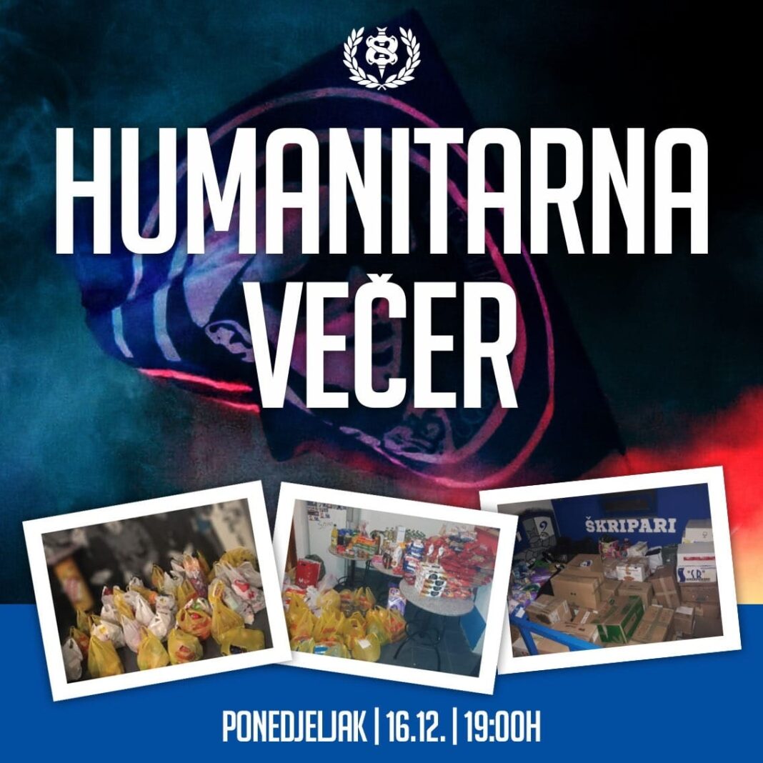 Ovog ponedjeljka KN Škripari Široki Brijeg organizira akciju “HUMANITARNA VEČER”