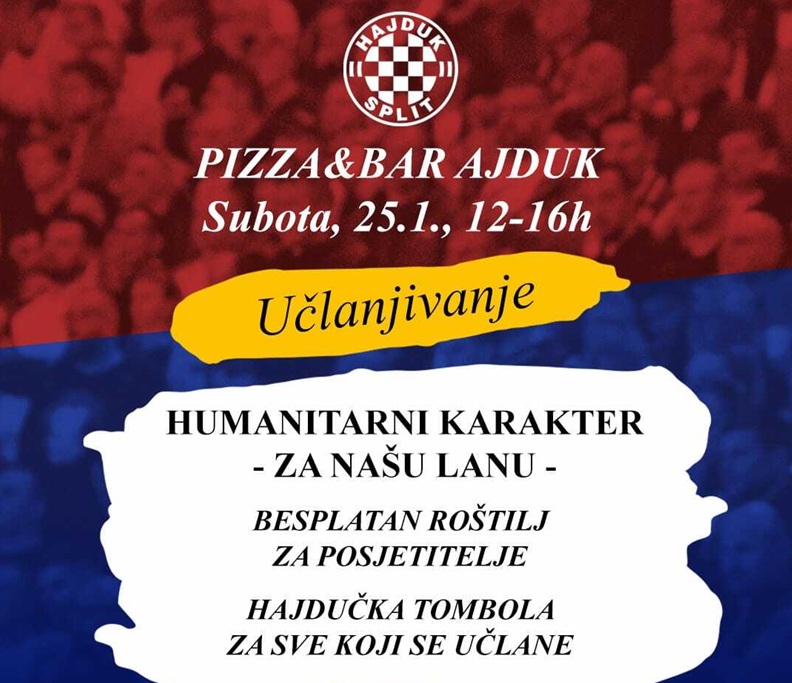 Humanitarna akcija za Lanu Soldo i učlanjivanje u Hajduk u Grudama