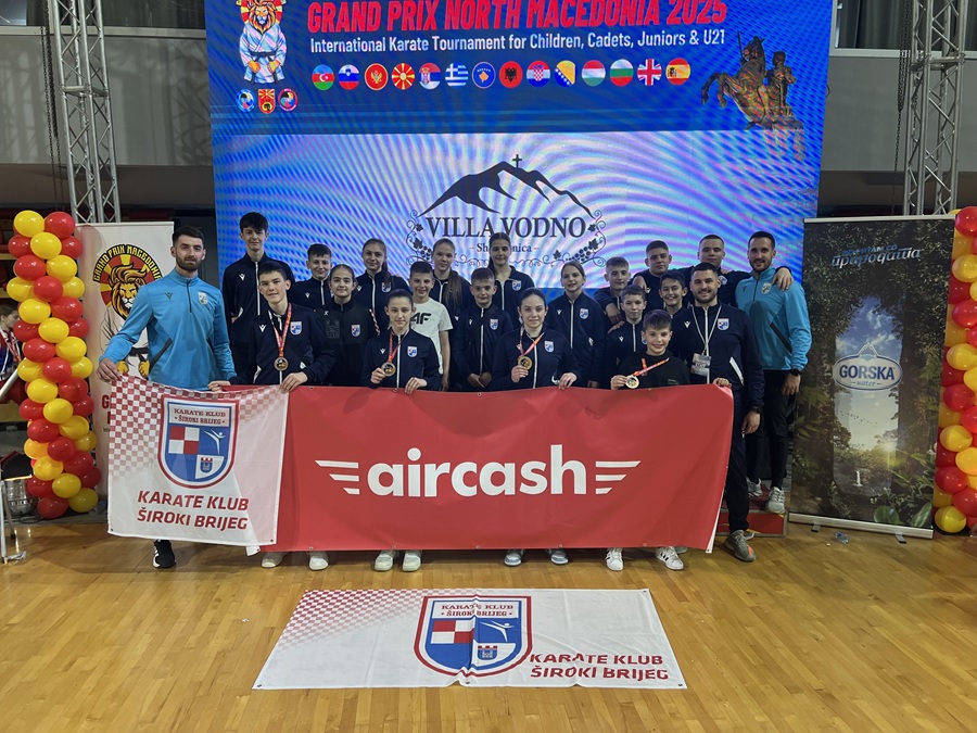 Karate klub Široki Brijeg uspješan na Grand Prixu North Macedonia