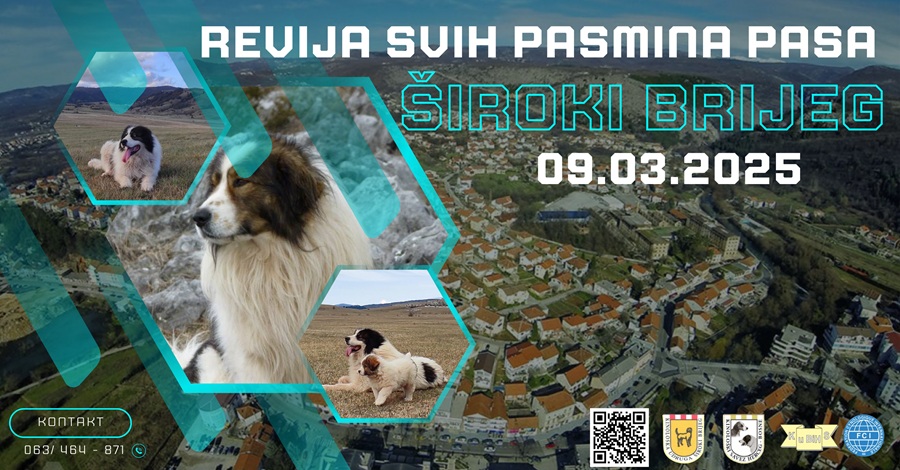 Ove nedjelje Revija svih pasmina pasa u Širokom Brijegu