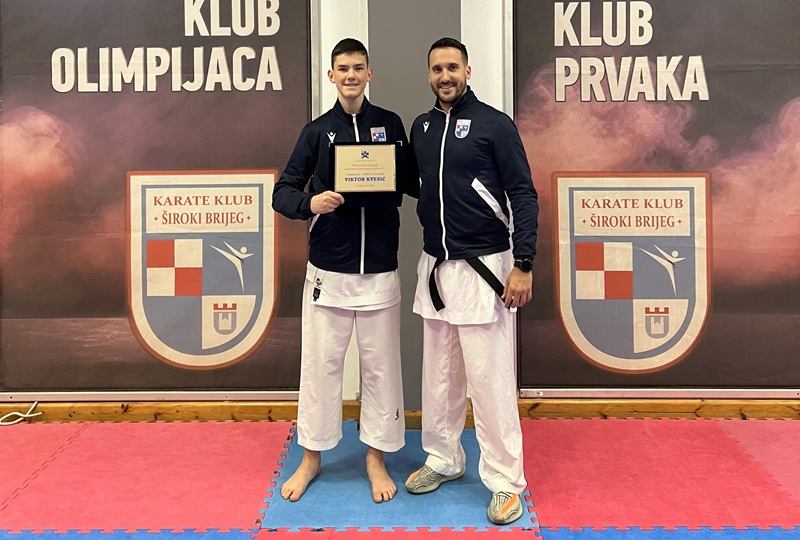 Viktor Kvesić najuspješniji mlađi kadet Zagrebačkog karate saveza