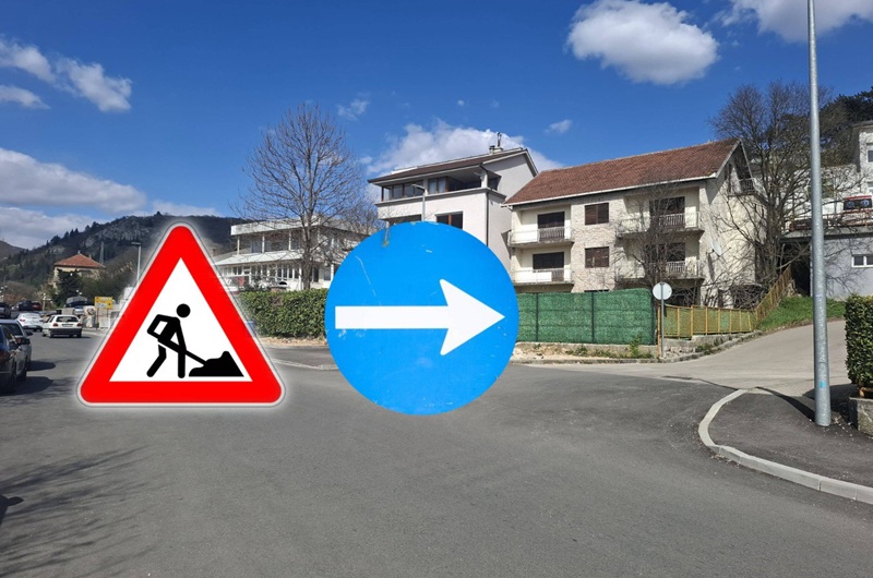 Obavijest o obustavi prometa kroz dio centra Širokog Brijega