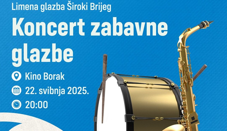 NAJAVA: Limena glazba Široki Brijeg ponovno na pozornici – najavljen Koncert za četvrtak