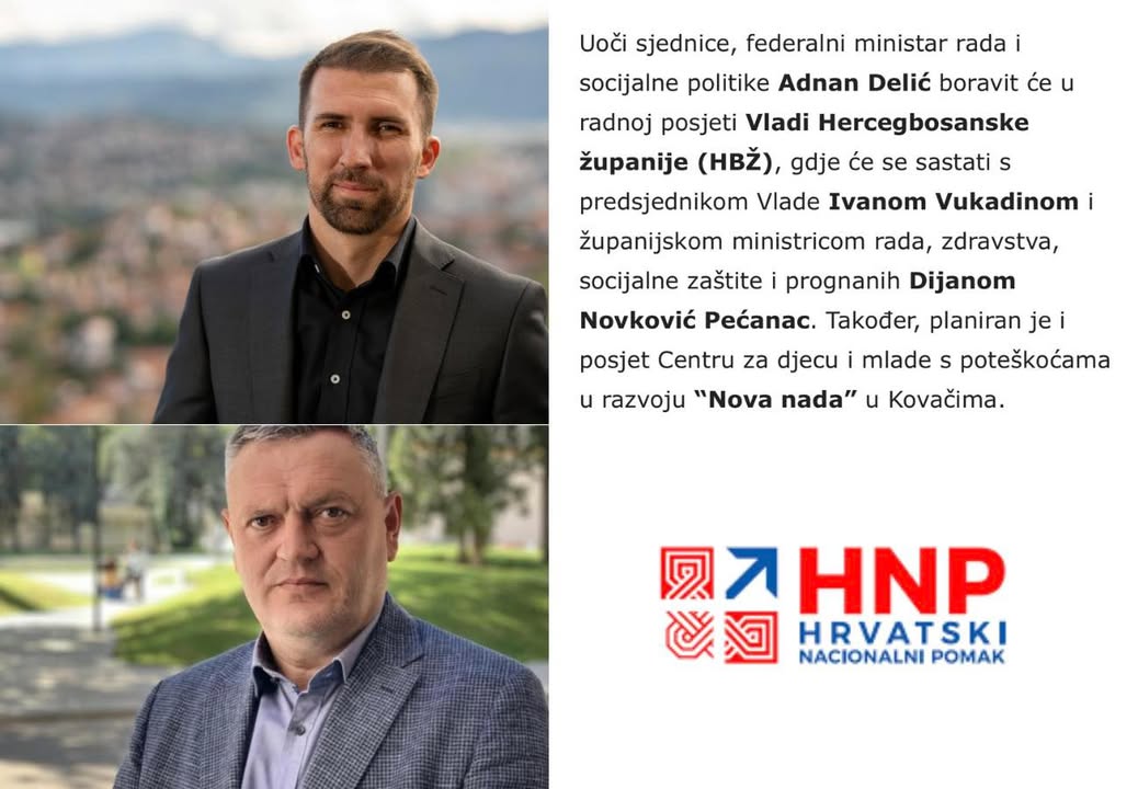 Hoće li dolazak ministra Delića u Tomislavgrad koštati 5.000 KM kao Komšićeva donacija? Politički ritual i tišina o Izraelu