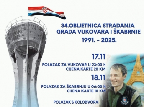 Odbor za branitelje Širokog Brijega organizira odlazak u Vukovar i Škabrnju