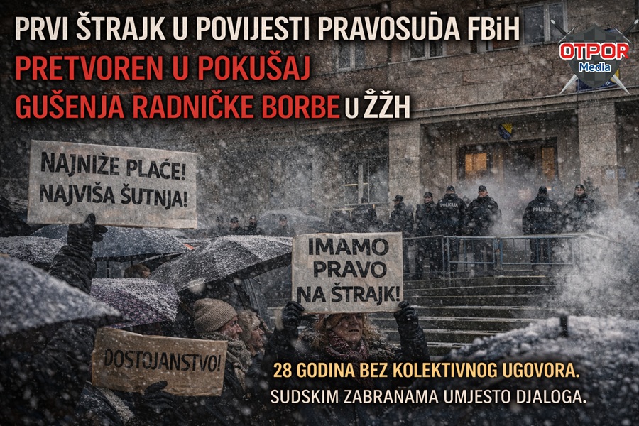 Gušenje štrajka pravosudnih djelatnika u ŽZH: Što poručuje vlast kada sud koristi kao štit protiv radnika?