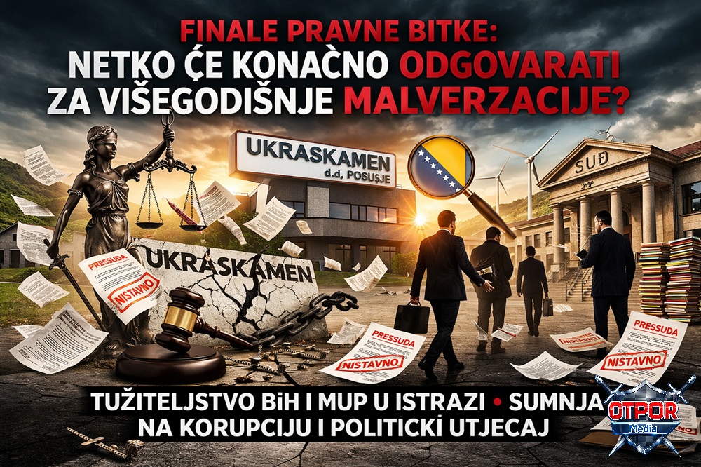 Istražni obračun: Tužiteljstvo Bosne i Hercegovine u fokusu slučaja Ukraskamen d.d. Posušje