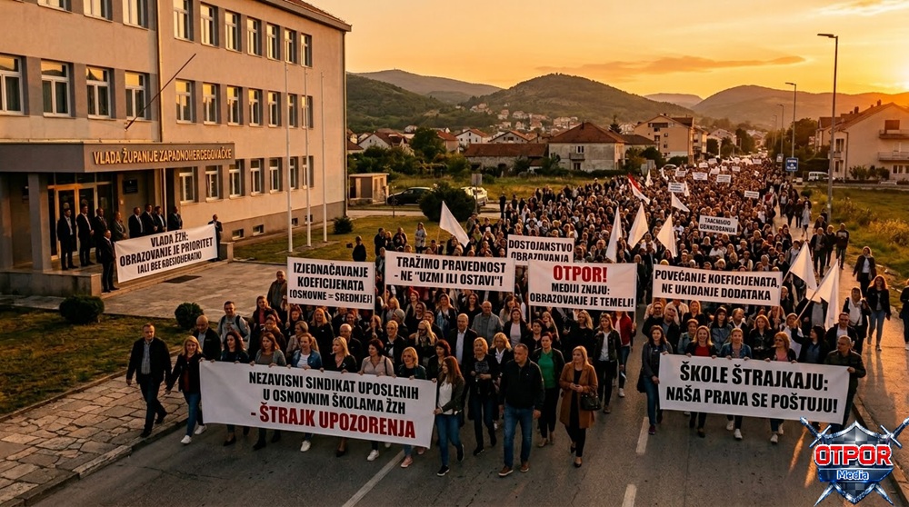 Kako su pregovori o kolektivnom ugovoru završili bez dogovora, Vlada ŽZH poručila učiteljima “uzmite ili ostavite”!