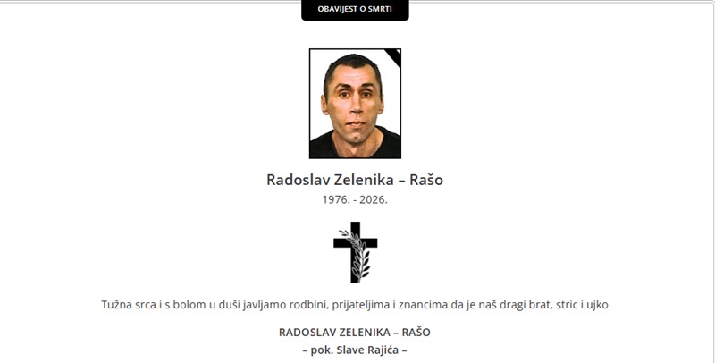 Široki Brijeg se oprašta od branitelja Radoslava Raše Zelenike