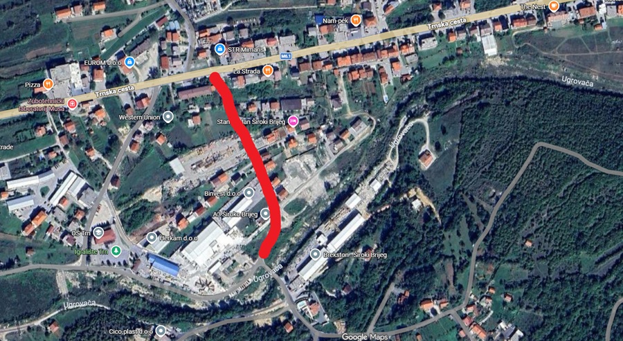 Radovi u Širokom Brijegu: zatvara se prometnica prema mostu na Ugrovači