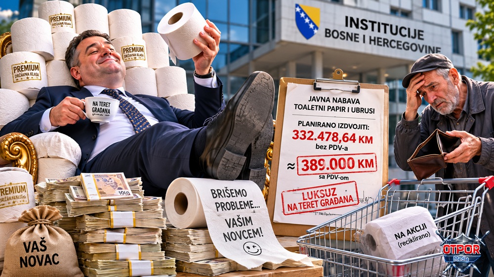 Strateški investicijski projekti BiH: Rekordno ulaganje u toaletni papir za “olakšavanje” državnog aparata