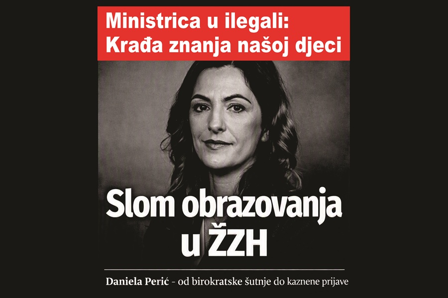 Ministrica u ilegali: Krađa znanja našoj djeci